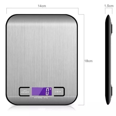 nutrition électronique de poids de nourriture de Digital d'échelle de cuisine de 5Kg 5000G 11Lb